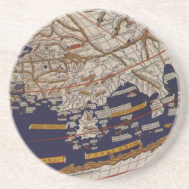 Antik Ptolemaisk världskarta, Johannes från Arnshe Underlägg Sandsten (Framsidan)