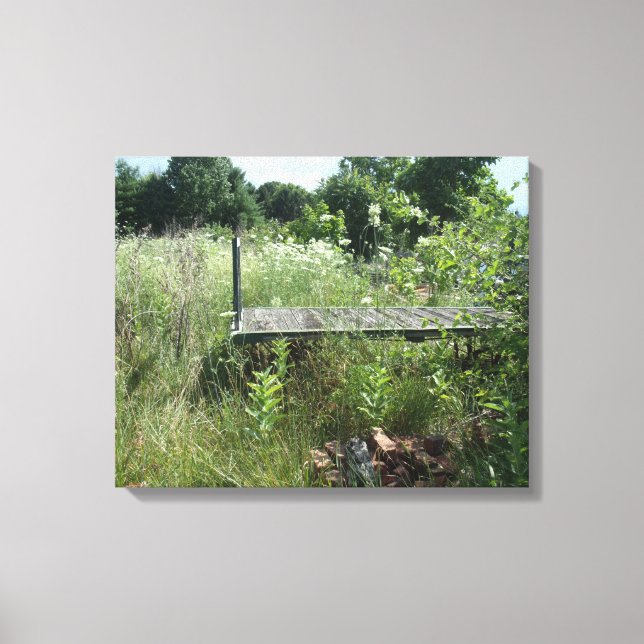 Antik rälsvagn canvastryck (Framsida)