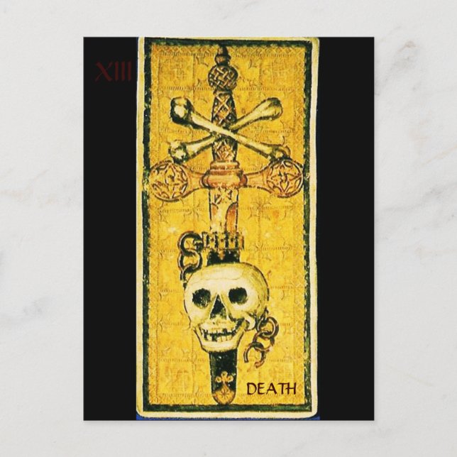 ANTIK RENAISSANCE TAROT  / SVÄRD ESS VYKORT (Framsida)