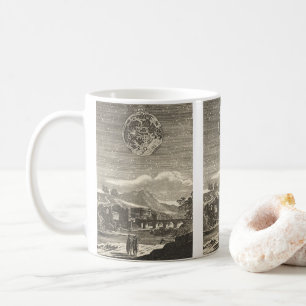 Antik Renässans Era Måne av Allain Mallet Kaffemugg