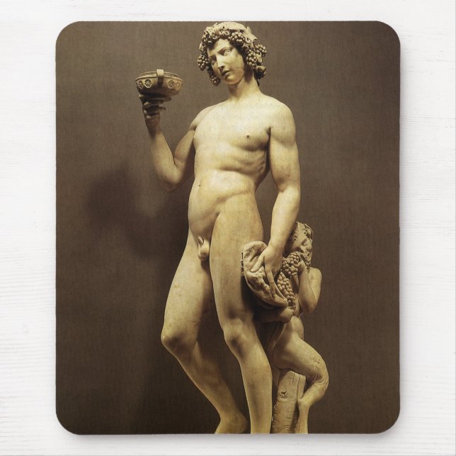 Antik Renässansstaty Bacchus av Michelangelo Musmatta (Framsidan)