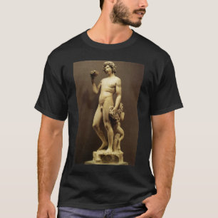 Antik Renässansstaty Bacchus av Michelangelo Tee Shirt