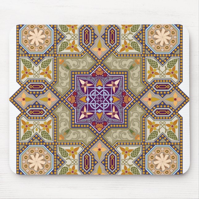 Antik ritad dekoration musmatta (Framsidan)