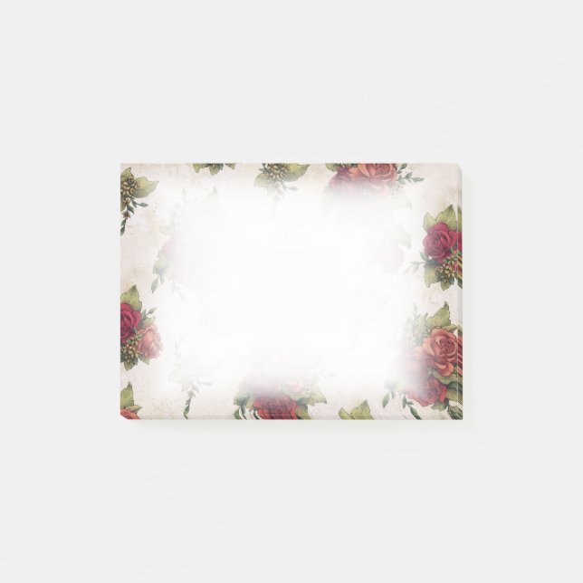 Antik röd rostapet post-it block (Framsida)