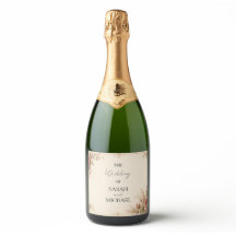 antik rosenträdgård champagneflasketikett