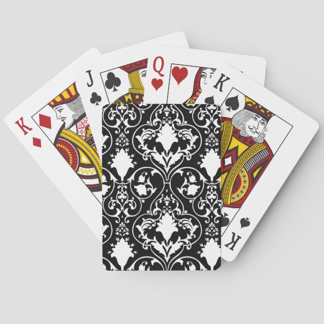 Antik rullatapet 2 casinokort (Baksidan)