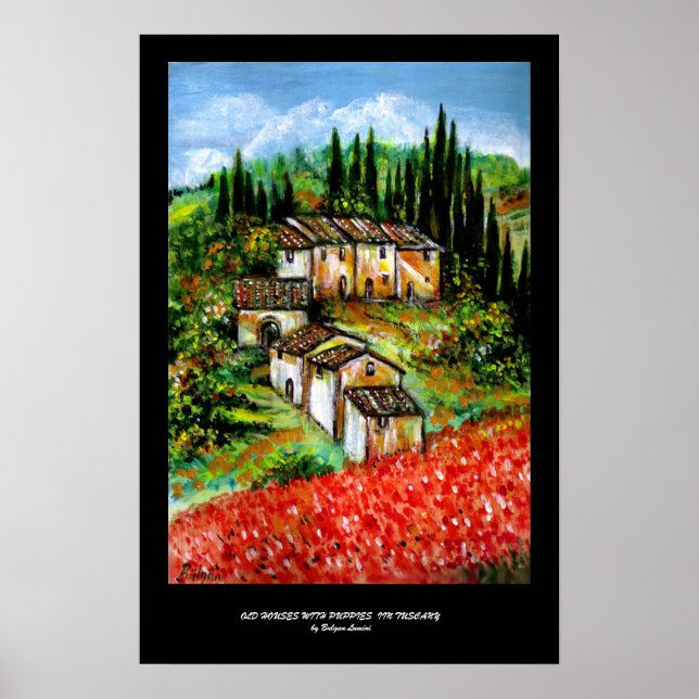 ANTIK RUSTIK BY I TUSCANIEN POSTER (Framsidan)