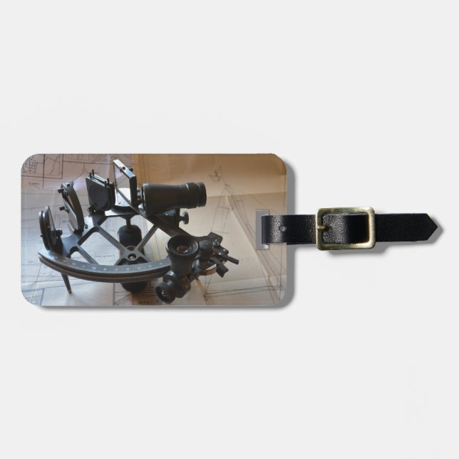 Antik Sextant Bagagebricka (Horisontell Framsida)
