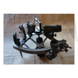 Antik Sextant Hälsningskort