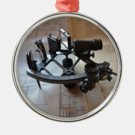 Antik Sextant Julgransprydnad Metall
