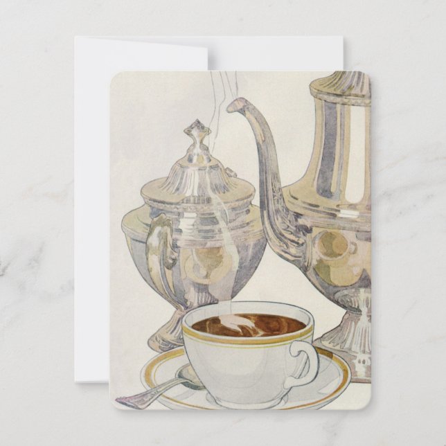 Antik silverkaffeservis (Framsida)