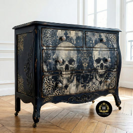 Antik skallekonst decoupage 