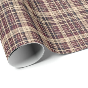 Antik skotsk tartan presentpapper