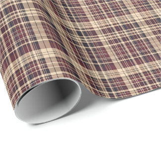 Antik skotsk tartan presentpapper