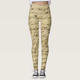 Antik skriftskrift Historisk kalligrafi Leggings