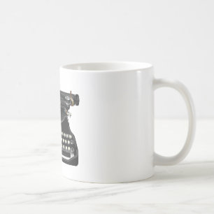 Antik skrivmaskin kaffemugg