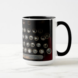 Antik skrivmaskin mugg
