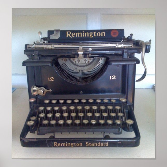 antik skrivmaskin poster (Framsidan)