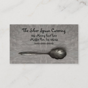 Antik sockerskedcatering visitkort