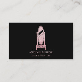 Antik spegel Vintage hem inredning Visitkort