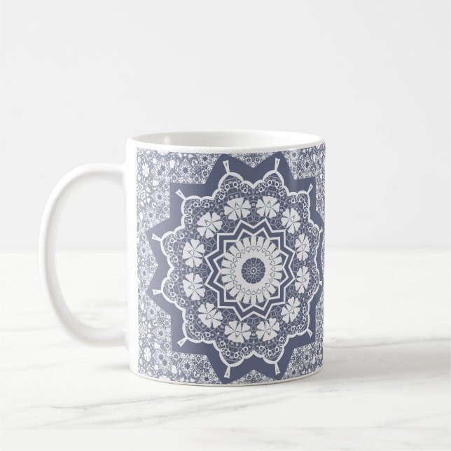 Antik spets kaffemugg (Vänster)