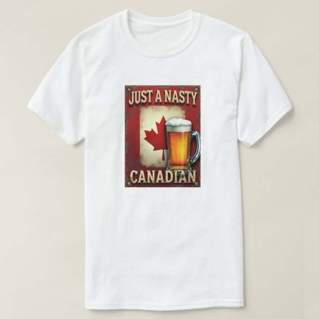 Antik stiliserad ölschildesign t shirt (Design framsida)