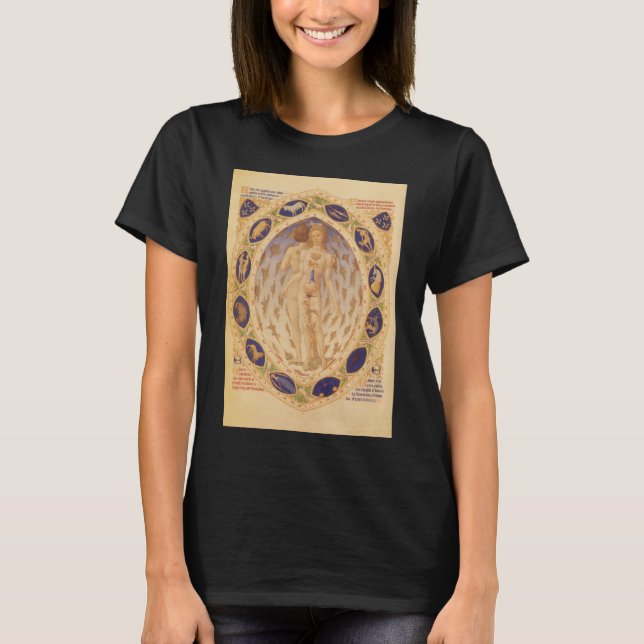 Antik stjärnkarta över Zodiaken, Vintage astrologi Tröja (Framsida)