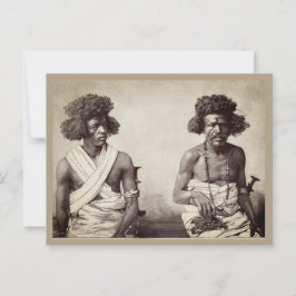 Antik svart man hår mode vykort från 1880-talet