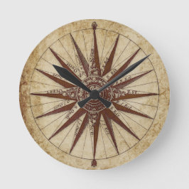 Antik svart och vit design runt klocka