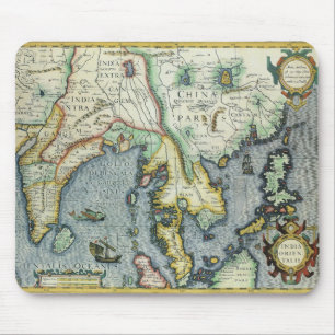 Antik sydostasiatisk karta av Mercator / Hondius Musmatta