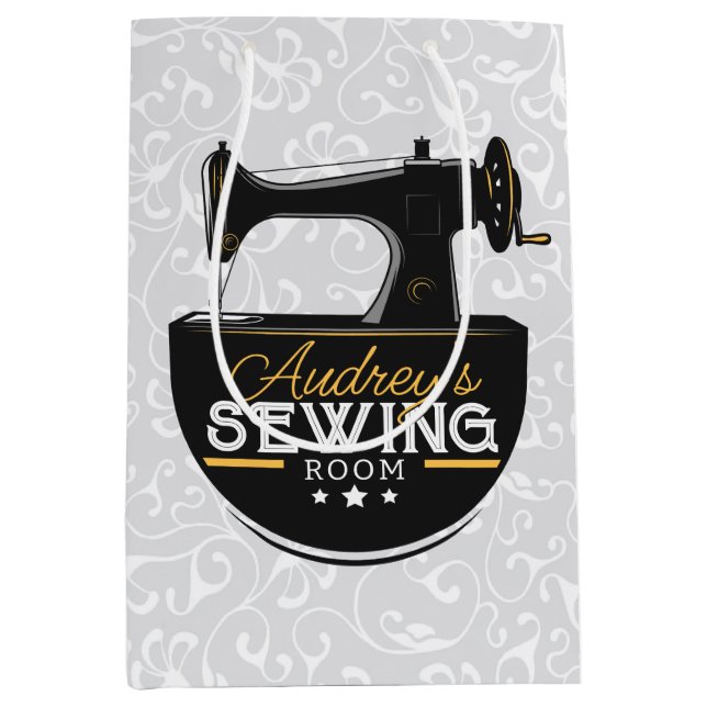 Antik symaskin LÄGG TILL NAMN Sömmerska Skräddare (Framsidan)