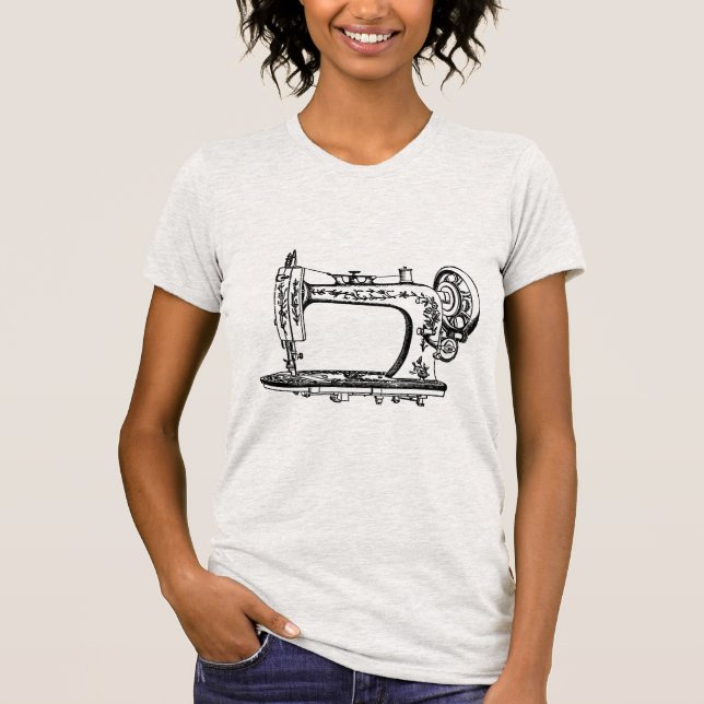 Antik symaskin tee shirt (Framsida)