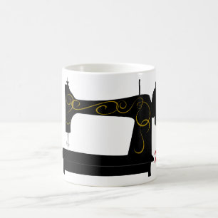 Antik symaskinmugg kaffemugg