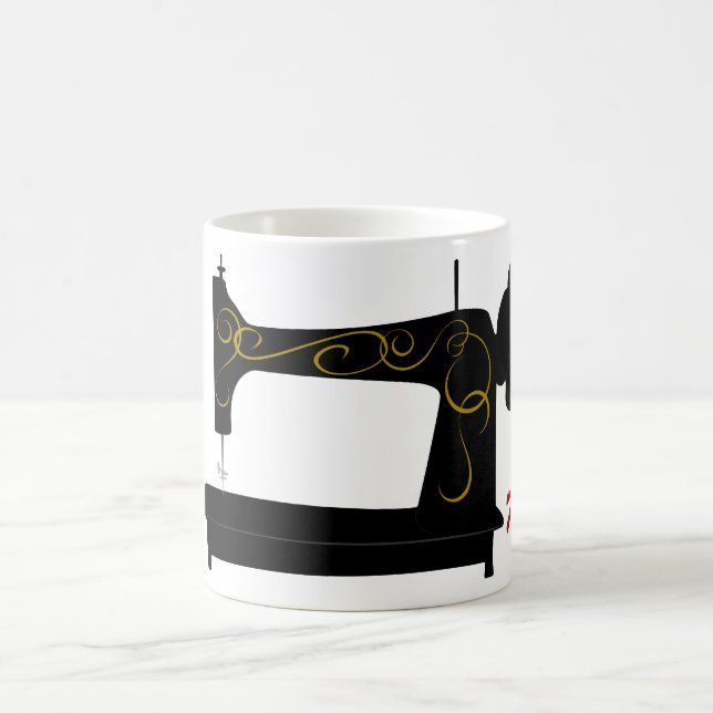 Antik symaskinmugg kaffemugg (Center)