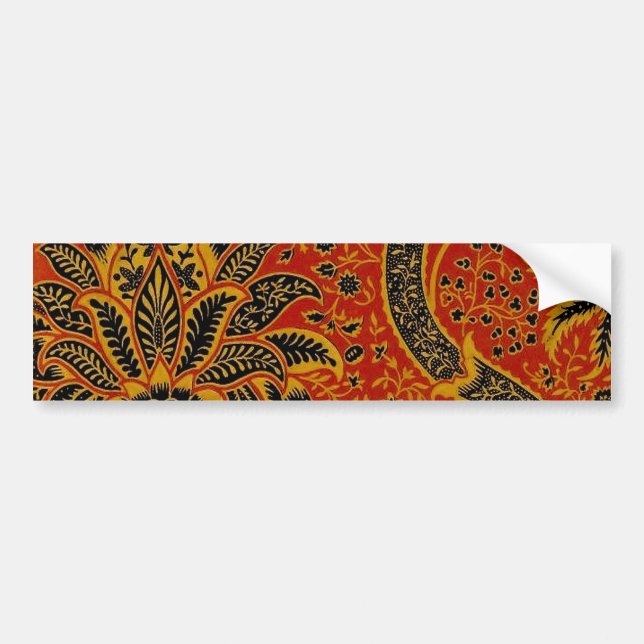 Antik tapet William Morris Indien Bildekal (Framsidan)