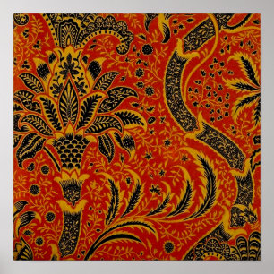Antik tapet William Morris Indien Poster