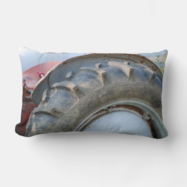 antik traktor lumbarkudde (Framsida)