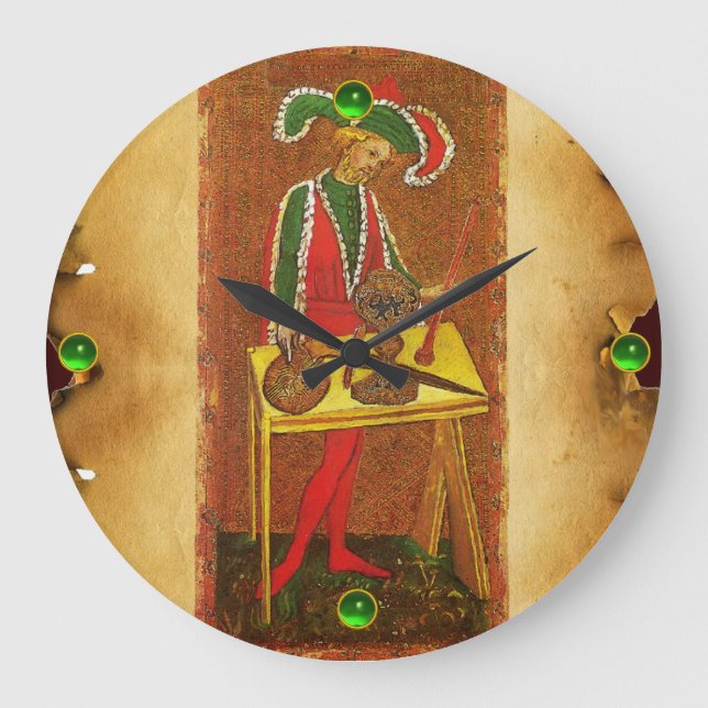 ANTIK TROLLKARL FÖR RENAISSANCE TAROTS 1 /THE STOR KLOCKA (Framsida)