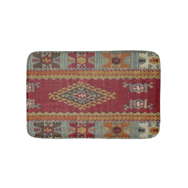 Antik turkisk Kilim Matta (Framsidan)