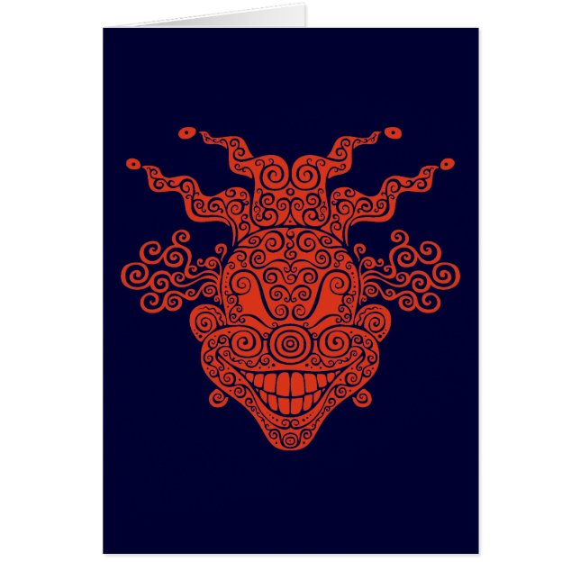 Antik Twisty gyckelmakare Hälsningskort (Framsidan)