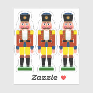 Antik Tysk Nutcracker Illustration Klistermärken
