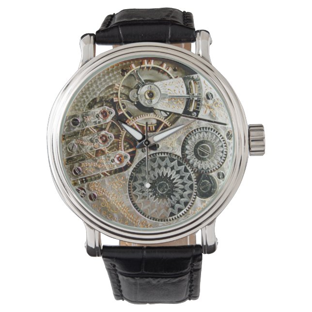 Antik urverksmekanism armbandsur (Framsida)