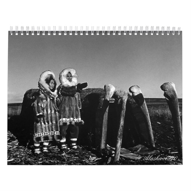 Antik USA Alaska 1970 Kalender (Omslag)