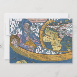 Antik Världskarta med Claudius Ptolemaios, 1507