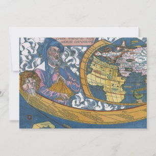 Antik Världskarta med Claudius Ptolemaios, 1507