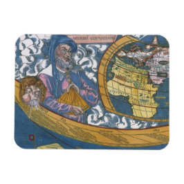 Antik Världskarta med Claudius Ptolemaios, 1507 Magnet