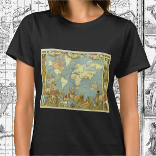 Antik världskarta över det brittiska imperiet, 188 tee