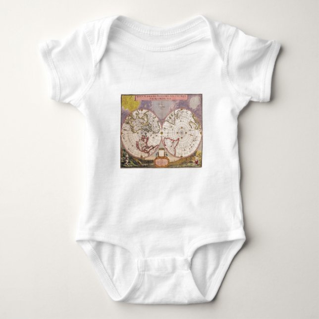 Antik världskarta t shirt (Framsida)