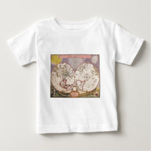 Antik världskarta t shirt