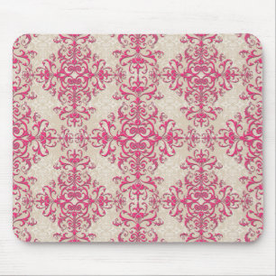 Antik victoriansk tapet Damask konst Musmatta